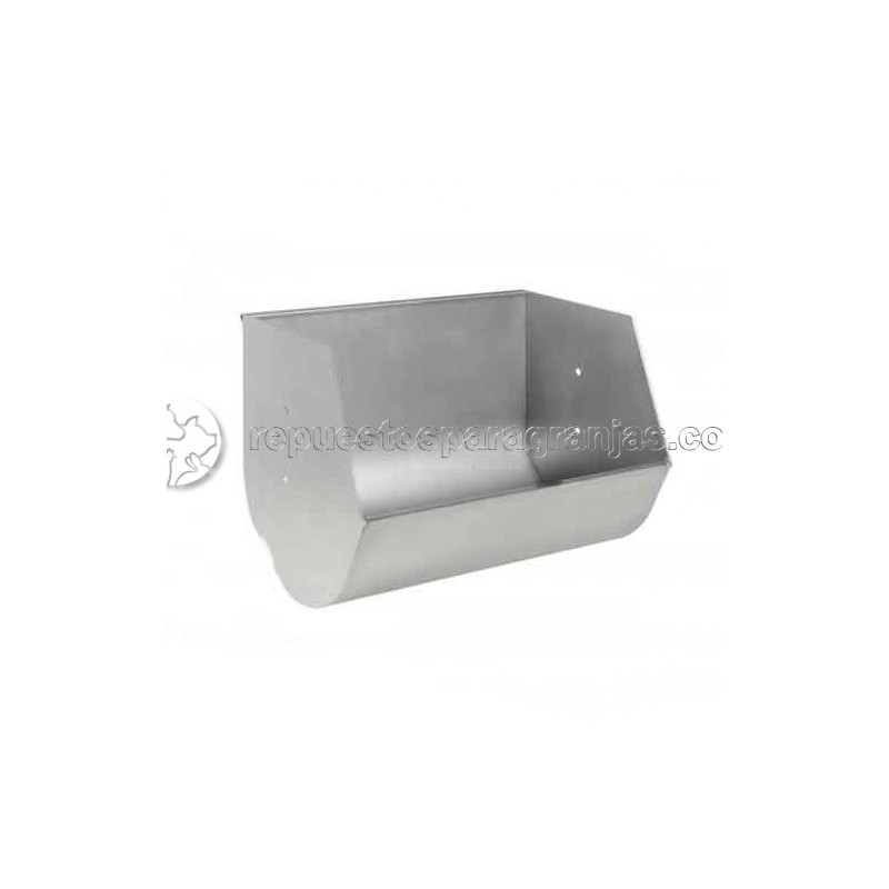 STAINLESS STEEL FEEDER TROUGH WITH HIGH SIDE