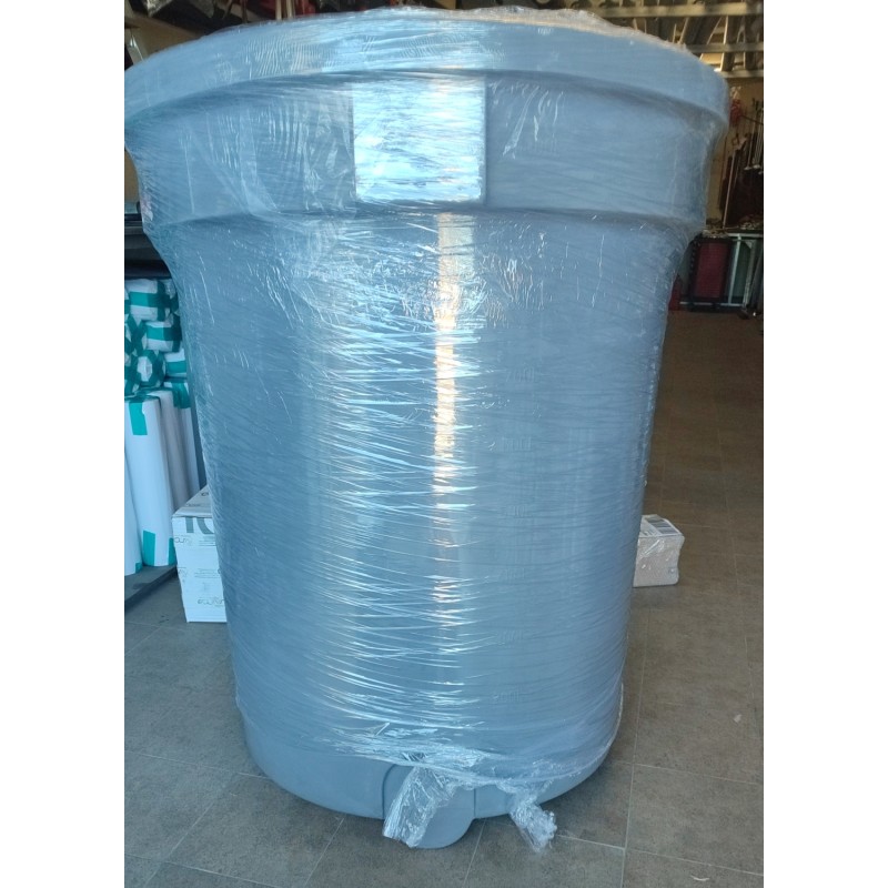 1000 LITRE CONICAL TANK PE TOTAL EMPTY GREY WITH LID